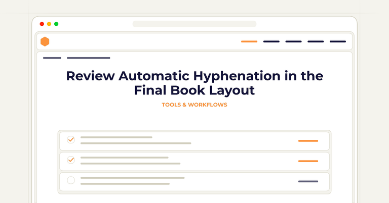 Review Automatic Hyphenation in the Final Book Layout