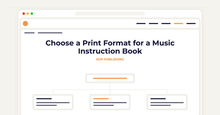 Choose a Print Format for a Music Instruction Book