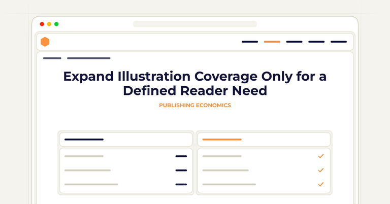 Expand Illustration Coverage Only for a Defined Reader Need