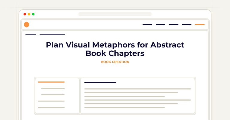 Plan Visual Metaphors for Abstract Book Chapters