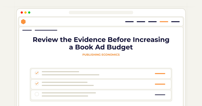 Review the Evidence Before Increasing a Book Ad Budget