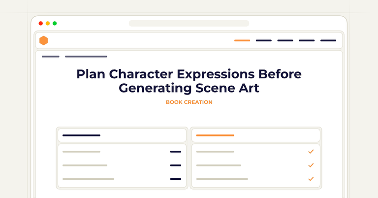 Plan Character Expressions Before Generating Scene Art