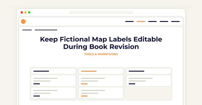 Keep Fictional Map Labels Editable During Book Revision