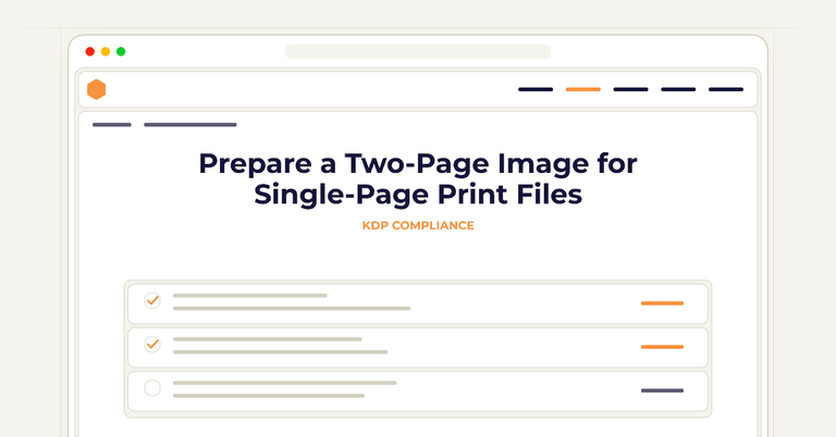 Prepare a Two-Page Image for Single-Page Print Files