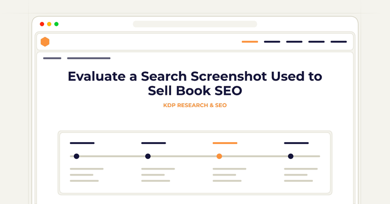 Evaluate a Search Screenshot Used to Sell Book SEO
