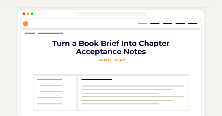 Turn a Book Brief Into Chapter Acceptance Notes