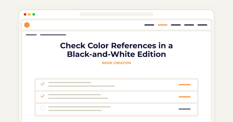 Check Color References in a Black-and-White Edition