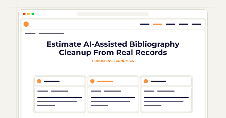 Estimate AI-Assisted Bibliography Cleanup From Real Records