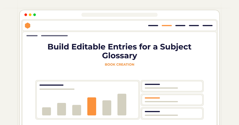 Build Editable Entries for a Subject Glossary