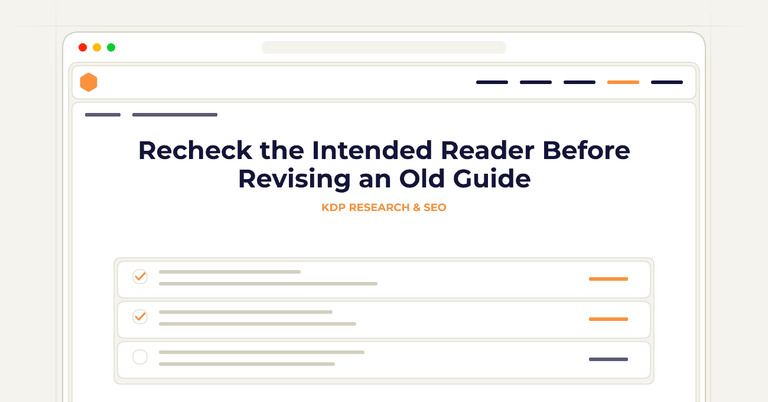 Recheck the Intended Reader Before Revising an Old Guide