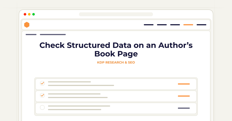 Check Structured Data on an Author’s Book Page