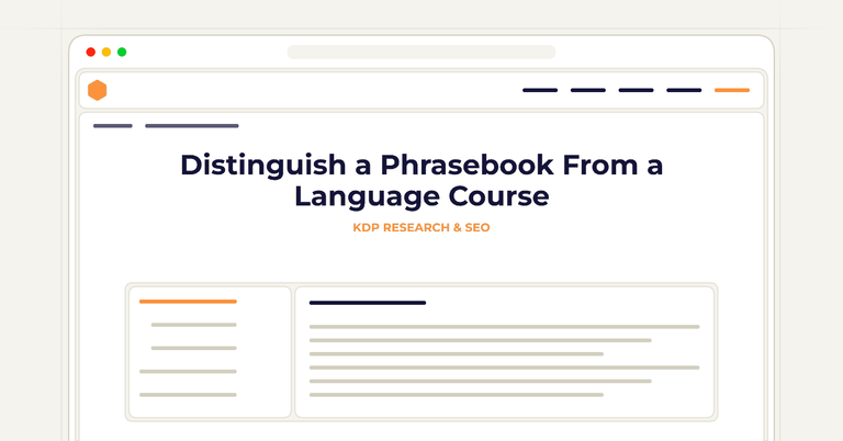 Distinguish a Phrasebook From a Language Course