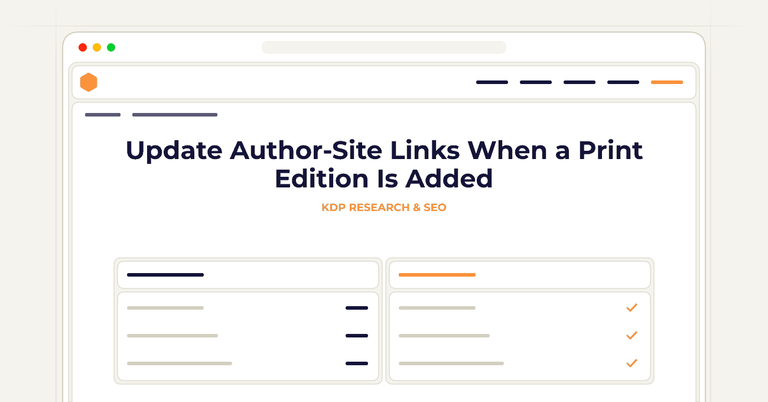 Update Author-Site Links When a Print Edition Is Added
