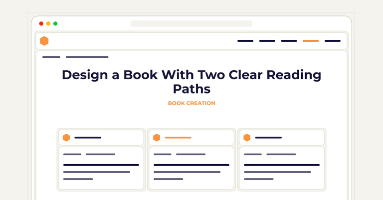 Design a Book With Two Clear Reading Paths