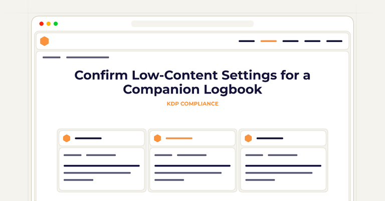 Confirm Low-Content Settings for a Companion Logbook