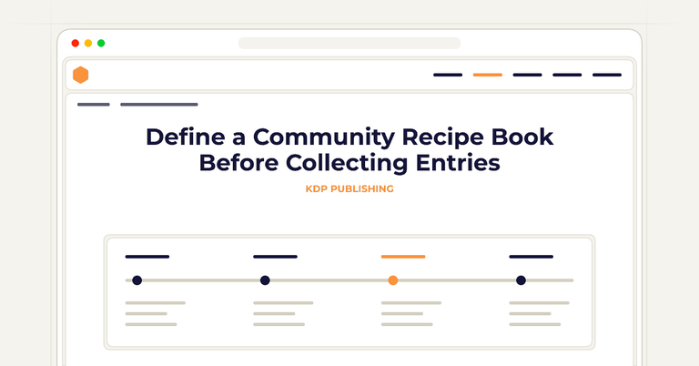 Define a Community Recipe Book Before Collecting Entries