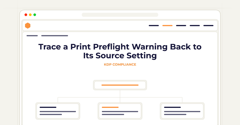 Trace a Print Preflight Warning Back to Its Source Setting