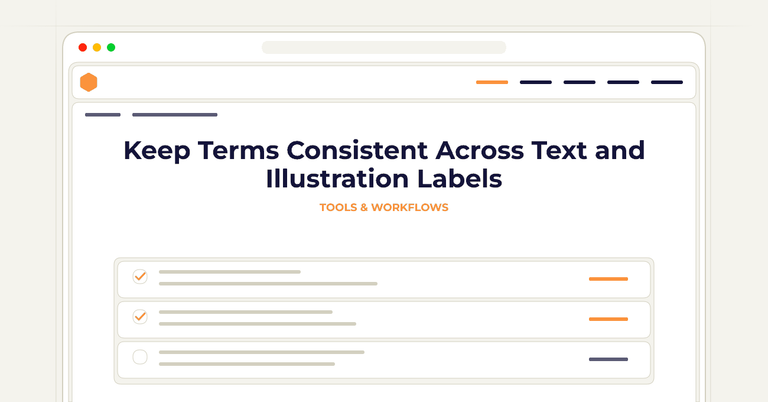 Keep Terms Consistent Across Text and Illustration Labels