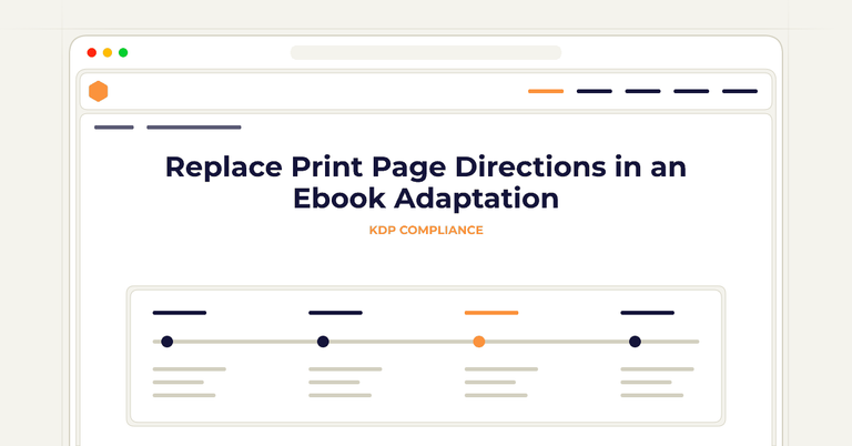 Replace Print Page Directions in an Ebook Adaptation