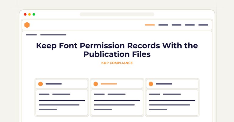 Keep Font Permission Records With the Publication Files