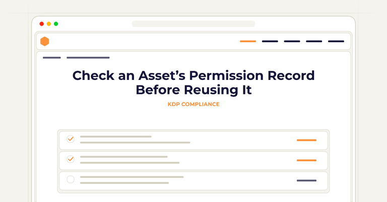 Check an Asset’s Permission Record Before Reusing It