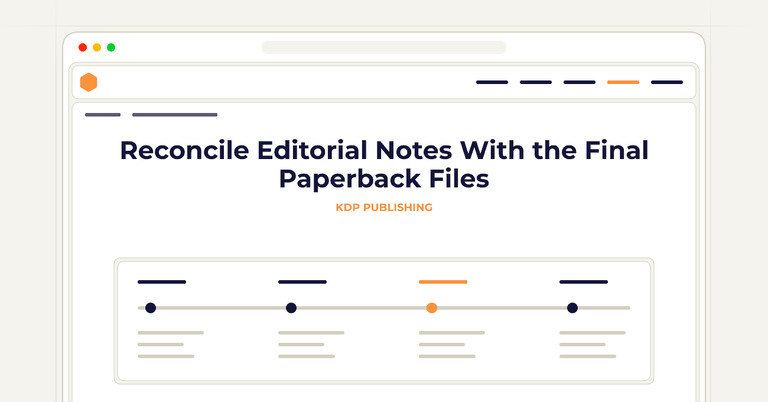 Reconcile Editorial Notes With the Final Paperback Files