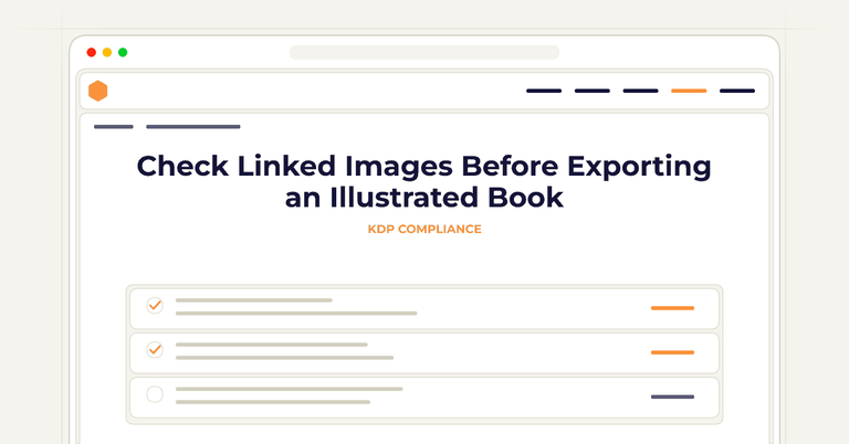 Check Linked Images Before Exporting an Illustrated Book