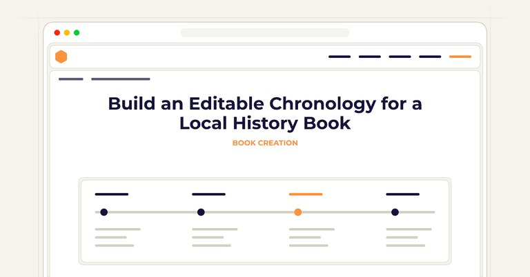 Build an Editable Chronology for a Local History Book