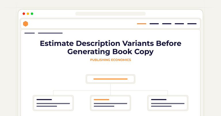Estimate Description Variants Before Generating Book Copy