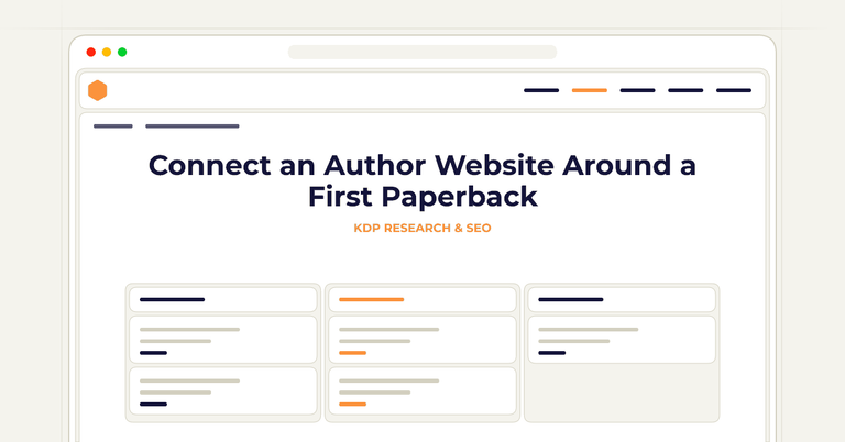 Connect an Author Website Around a First Paperback
