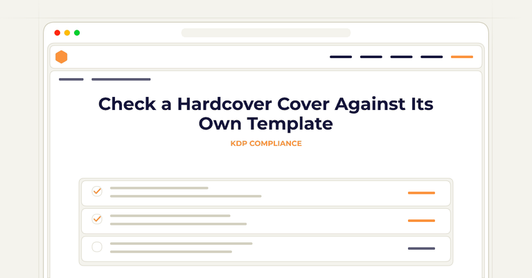 Check a Hardcover Cover Against Its Own Template