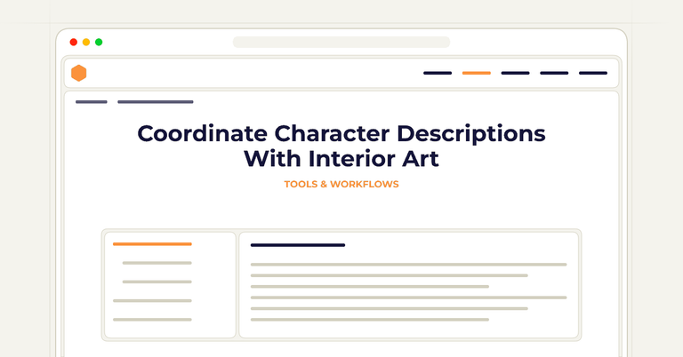 Coordinate Character Descriptions With Interior Art