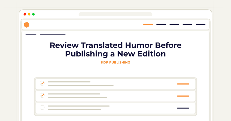 Review Translated Humor Before Publishing a New Edition