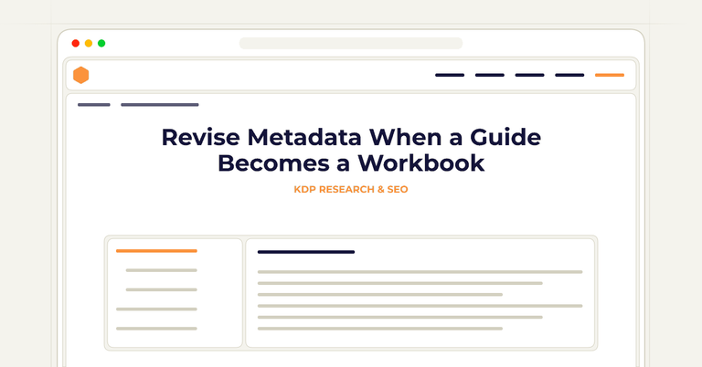 Revise Metadata When a Guide Becomes a Workbook