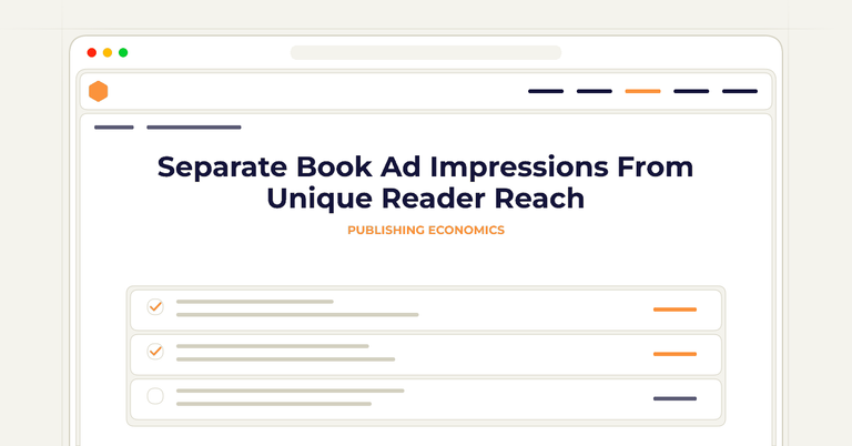 Separate Book Ad Impressions From Unique Reader Reach