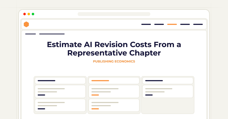 Estimate AI Revision Costs From a Representative Chapter