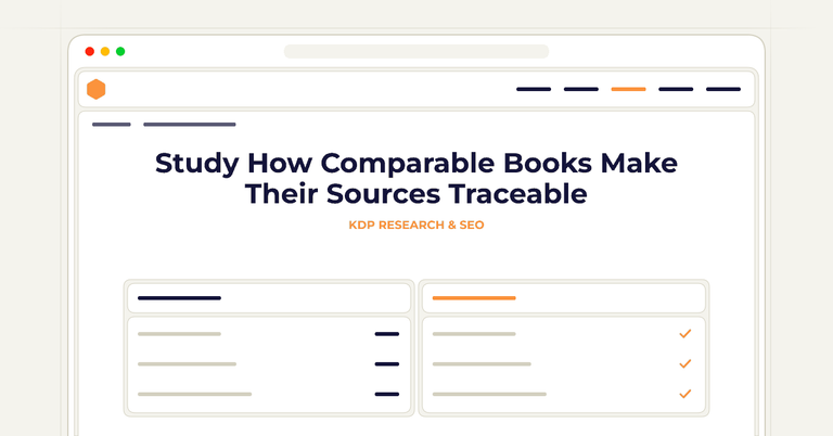 Study How Comparable Books Make Their Sources Traceable