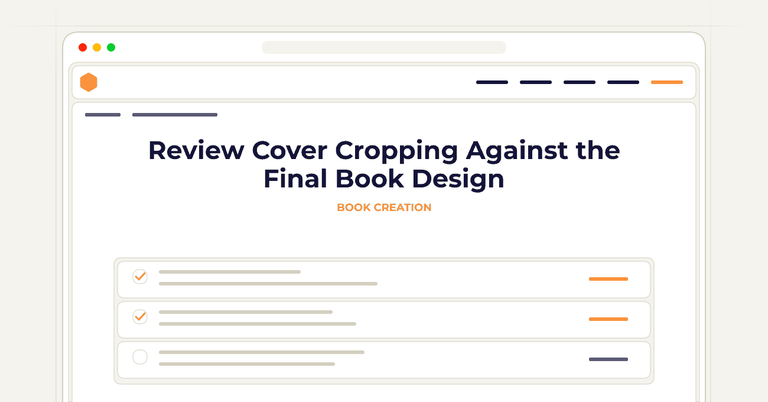 Review Cover Cropping Against the Final Book Design