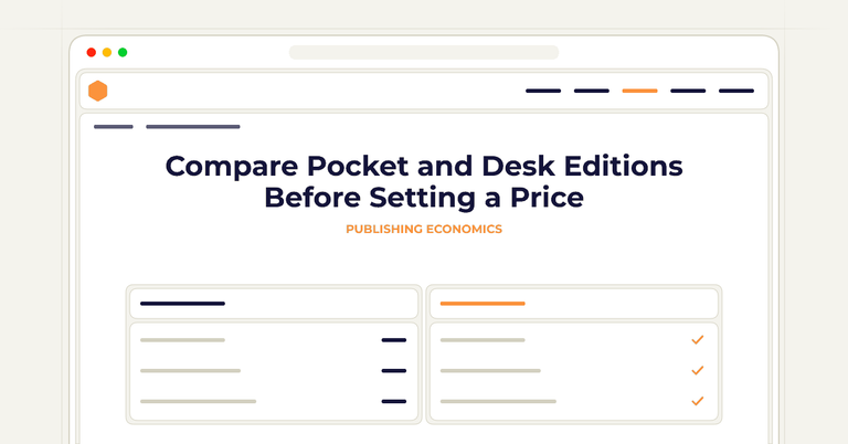 Compare Pocket and Desk Editions Before Setting a Price
