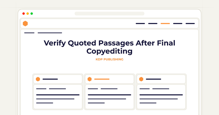 Verify Quoted Passages After Final Copyediting