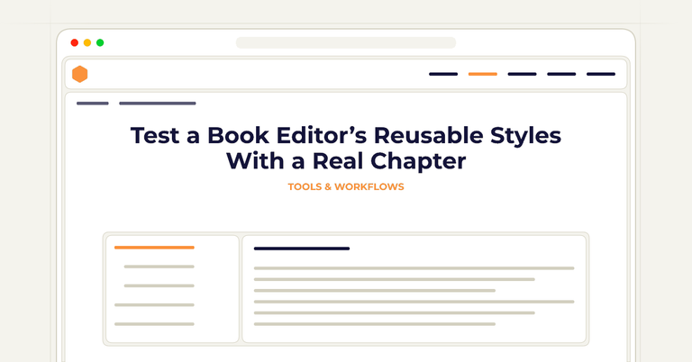 Test a Book Editor’s Reusable Styles With a Real Chapter