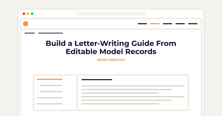 Build a Letter-Writing Guide From Editable Model Records