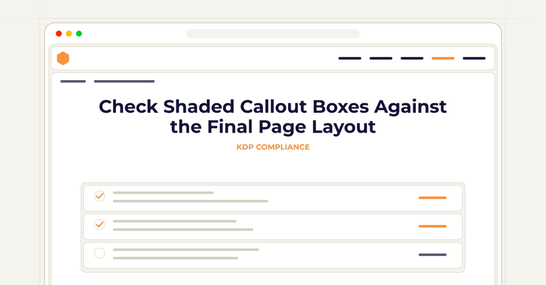 Check Shaded Callout Boxes Against the Final Page Layout