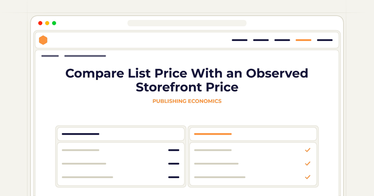 Compare List Price With an Observed Storefront Price