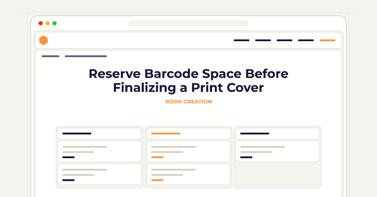 Reserve Barcode Space Before Finalizing a Print Cover