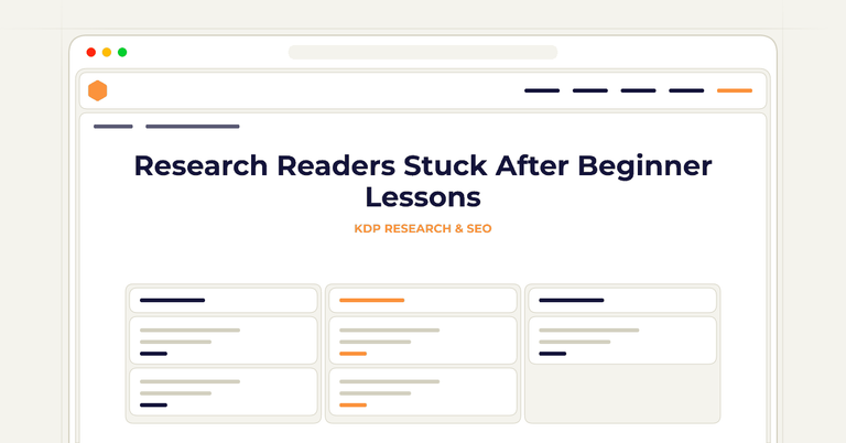 Research Readers Stuck After Beginner Lessons
