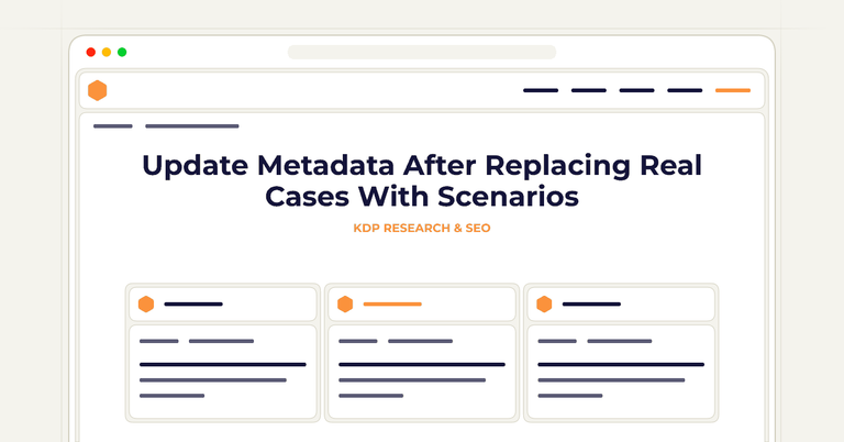 Update Metadata After Replacing Real Cases With Scenarios