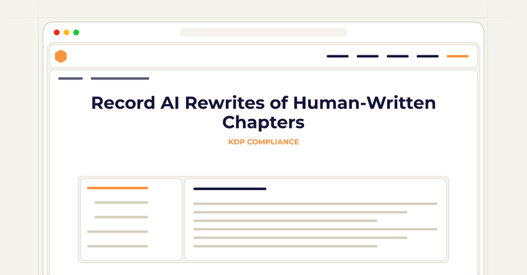 Record AI Rewrites of Human-Written Chapters