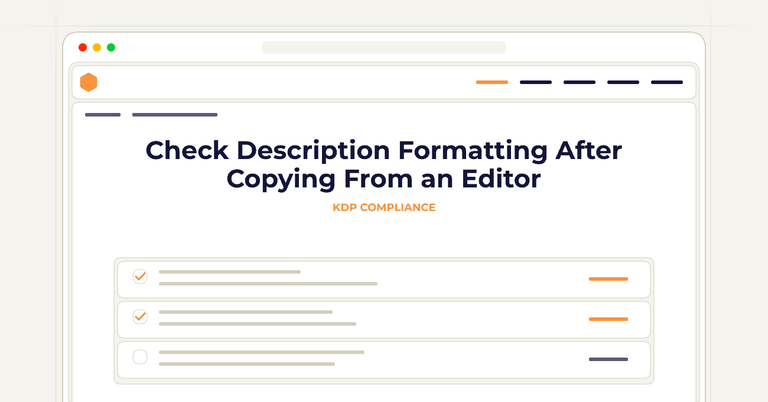 Check Description Formatting After Copying From an Editor
