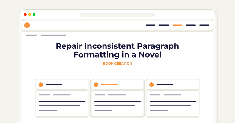 Repair Inconsistent Paragraph Formatting in a Novel